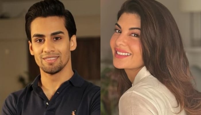 Momin Saqib and Indian actor Jaqueline Fernandez. — X/@mominsaqib/Instagram/@jacquelienefernandez