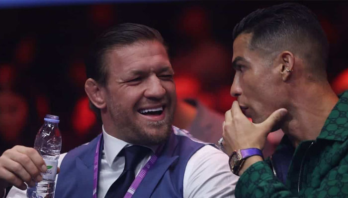Conor McGregor spotted with Cristiano Ronaldo. — X/@markrobinson