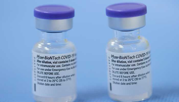 Vials of the Pfizer-BioNTech vaccine are pictured in a vaccination centre in Geneva, Switzerland, February 3, 2021. — Reuters