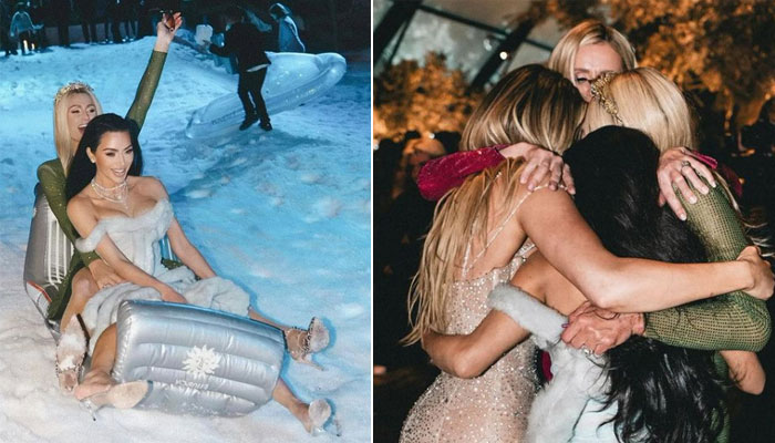 Kim Kardashian creates a winter wonderland for New Years 2023