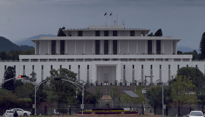 A view of the Parliament House in Islamabad on October 17, 2023. — Online