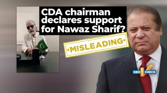 Fact-check: CDA chairman announces support for Nawaz Sharif? - Vimarsana News