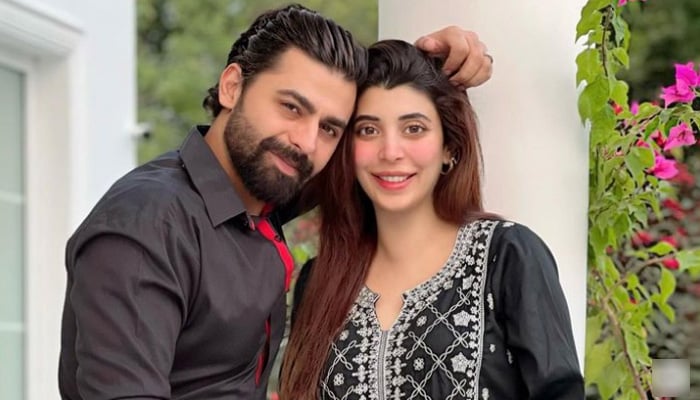 Pakistani celebrity couple Urwa Hocane and Farhan Saeed. — Instagram/@urwatistic