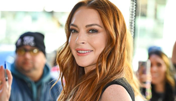 Lindsay Lohan makes first public appearance with son Luai