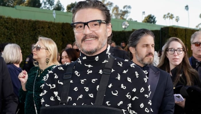 Why Pedro Pascal was wearing a sling at Golden Globes 2024?
