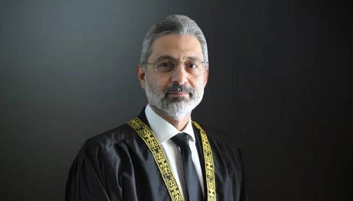 Chief Justice of Pakistan (CJP) Qazi Faez Isa. — Supreme Court of Pakistan