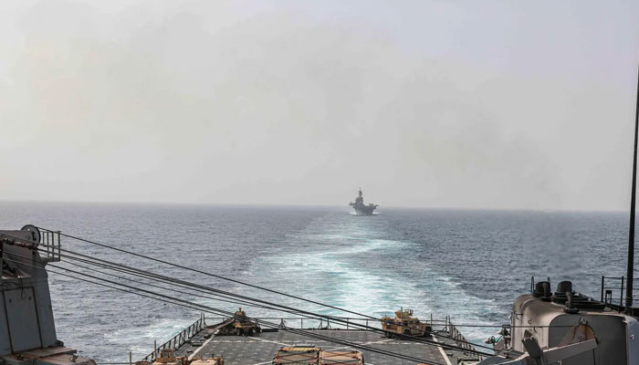The US and UK navies were able to successfully thwart one of the largest attacks on Red Sea shipping launched by the Houthi Rebels in the past few months.—AFP/file