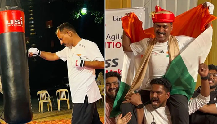 Indian man makes the record for the longest marathon of punching the punching bag — Guinness world records