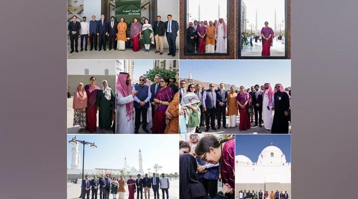 Smriti Irani-led rare non-Muslim Indian delegation pays visit to Madina - Vimarsana News