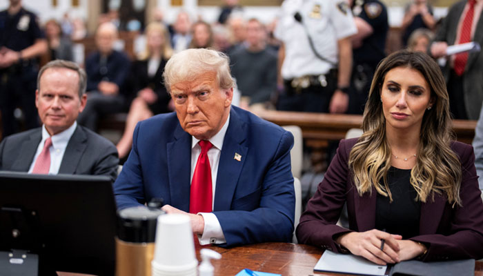 Donald Trump along with his lawyers in New York court for his Civil fraud case hearing. — Reuters/File