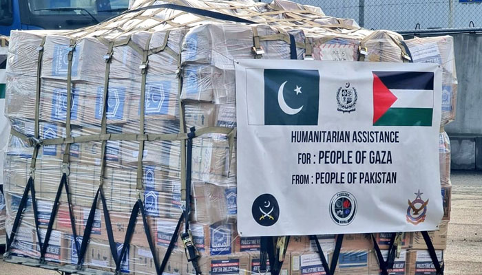 Humanitarian aid from Pakistan reachesJorden. — X/ndmapk