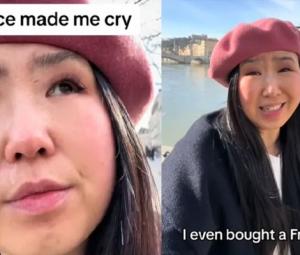 Traveller's tearful TikTok after 'unfriendly encounter' in France goes viral 