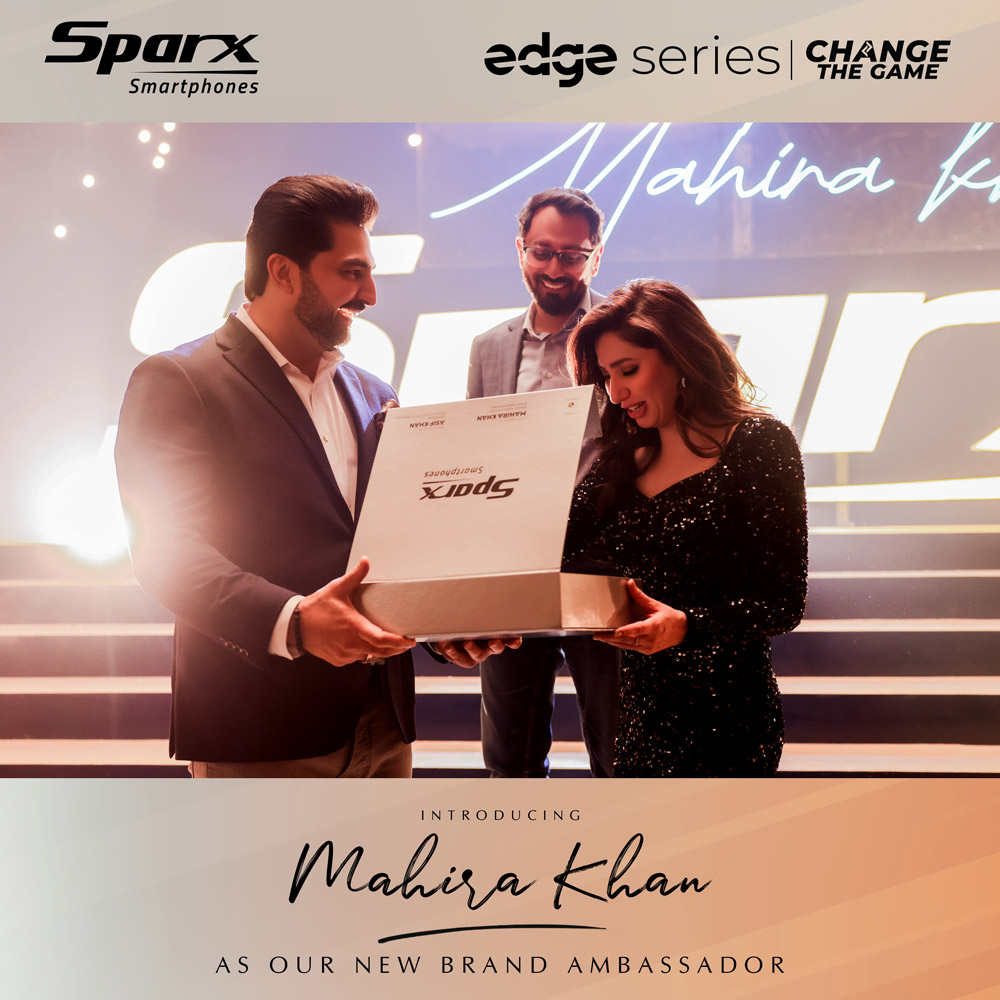 Sparx Smartphone Announces Mahira Khan as New Brand Ambassador for the Edge Series.