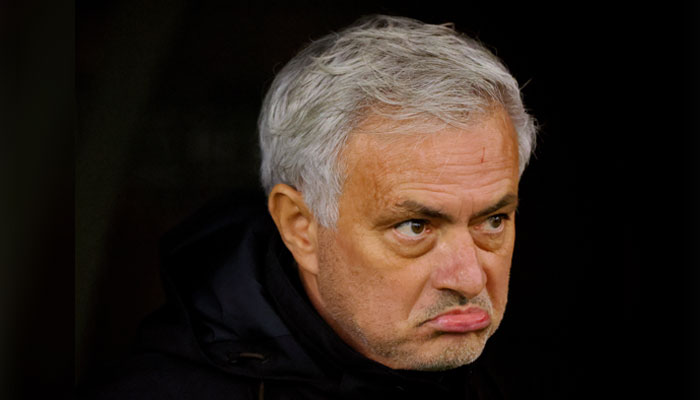 AS Roma coach Jose Mourinho before the match Servette v AS Roma during the Europa League at Stade de Geneve, Geneva, Switzerland on November 30, 2023. — Reuters