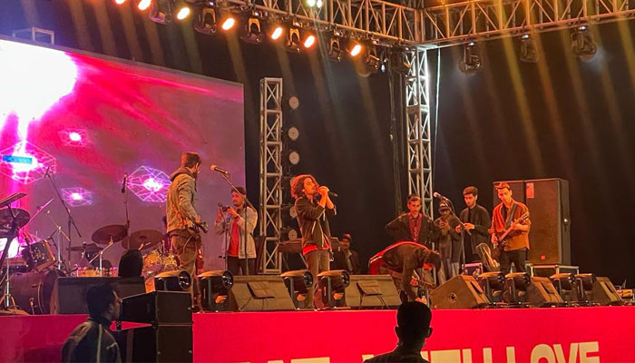 Ruman Khan Band performs at Karachi Eat 2024 as part of the BEAT initiative. — Reporter