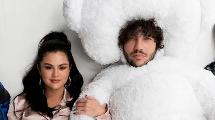 Emmys Escort Benny Blanco Out During Selena Gomez S Red Carpet Moment Emmys Escort Benny Blanco Out During Selena Gomez S Red Carpet Moment