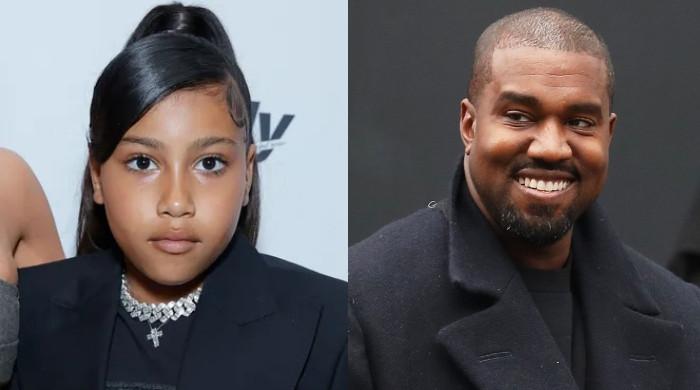 Kanye West receives a nod from Kim's daughter North