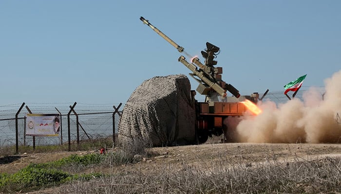 A missile is launched during a military exercise in an undisclosed location in the south of Iran, in this handout image obtained on January 19, 2024. — Reuters