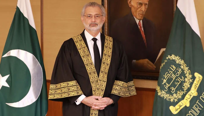 Chief Justice of Pakistan Qazi Faez Isa. — SC website/File