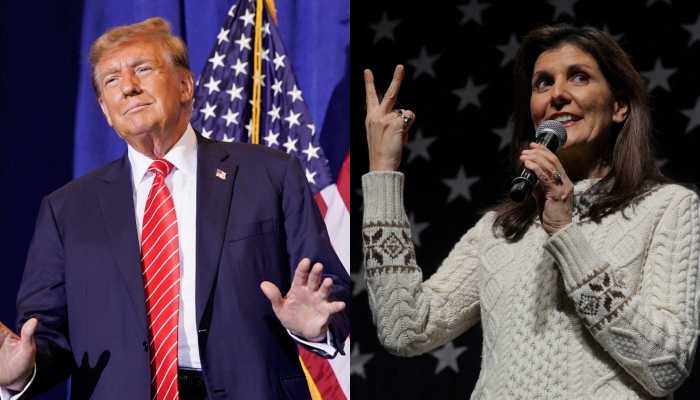 This combination of pictures shows former US president Donald Trump (left) and former governor of South Carolina Nikki Haley during their presidential campaigns. — Reuters