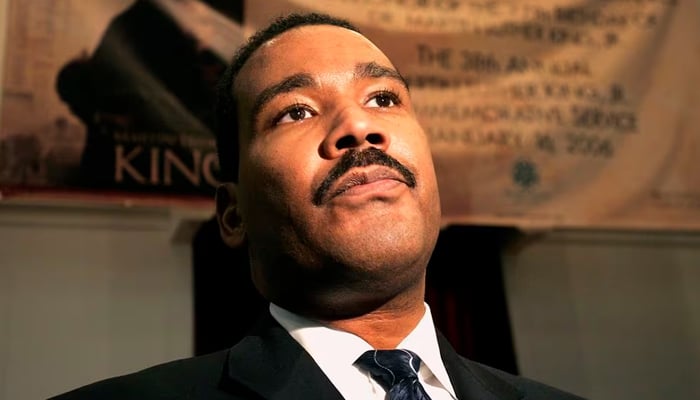 Dexter Scott King, son of Martin Luther King, Jr. answers questions regarding the family rift at the Ebenezer Baptist Church. — Reuters/File