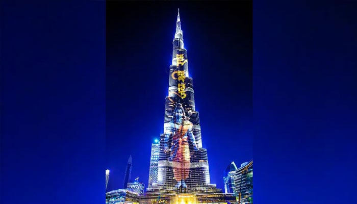 The fake image of Burj Khalifa going viral.—X@Atheist_Krishna