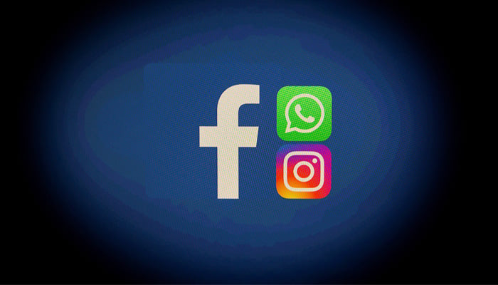 Facebook, Whatsapp and Instagram logos are displayed in this illustration taken October 4, 2021. — Reuters