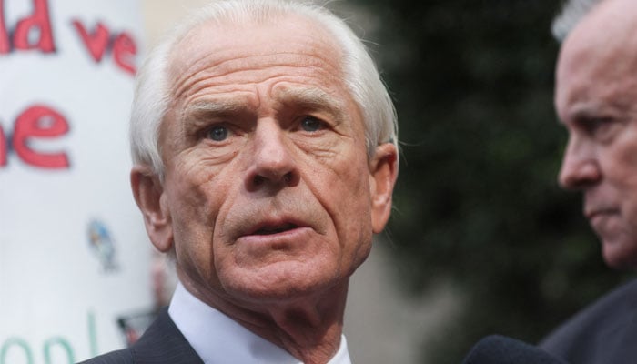 Peter Navarro, adviser to former US president Donald Trump, faces reporters after he was convicted of contempt of Congress for refusing to cooperate with the House of Representatives committee investigating the January 6, 2021 attack on the Capitol, following his trial at US District Court in Washington, US, September 7, 2023. —Reuters