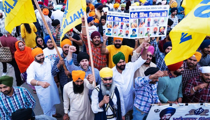 Pro-Khalistan Sikh For Justice members in an undated image. — APP