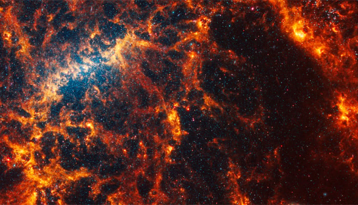 Face-on spiral galaxy, NGC 5068 by James Webb Space Telescope on January 29, 2024. — NASA, ESA, CSA, STScI, Janice Lee (STScI), Thomas Williams (Oxford), PHANGS Team
