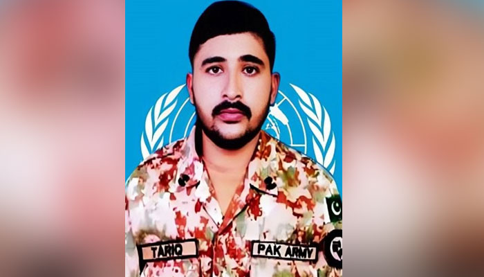 Sepoy Muhammad Tariq (resident of Badin, Sindh) embraced martyrdom during exchange of fire. — ISPR/File