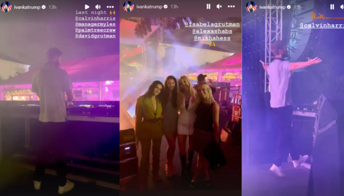 Ivanka Trumps photos at the Calvin Harris concert. — Instagram/@ivankatrump