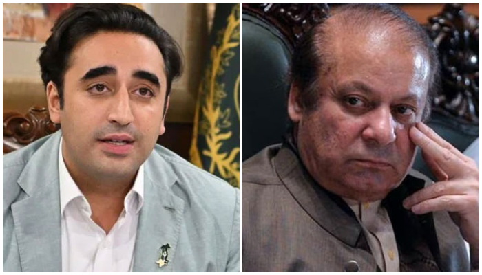 PPP Chairman Bilawal Bhutto-Zardari (left) and PML-N supremo Nawaz Sharif. — X/@ForeignOfficePk/AFP/File