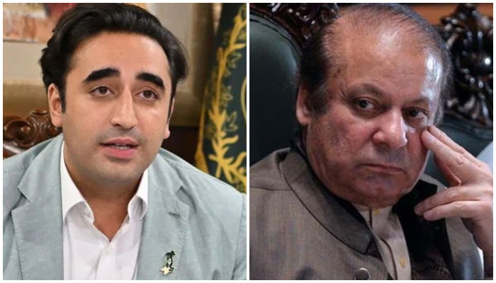 PPP Chairman Bilawal Bhutto-Zardari (left) and PML-N supremo Nawaz Sharif. — X/ForeignOfficePk/AFP/File