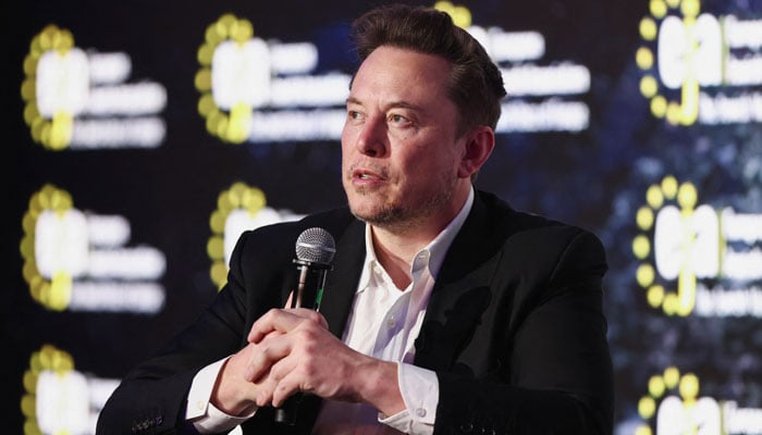 Tesla CEO Elon Musk attends a conference organized by the European Jewish Association, in Krakow, Poland, on January 22, 2024. — Reuters