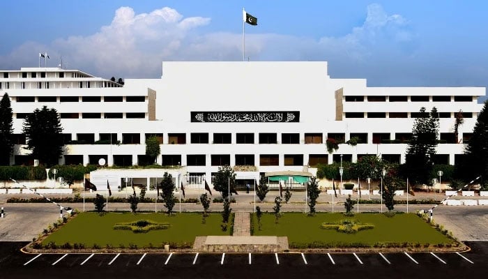 An undated picture of the Parliament House building in Islamabad. — Senate website/File