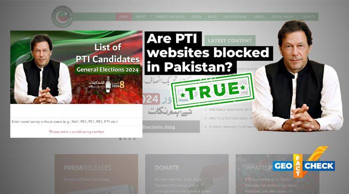 Fact-check: Yes, PTI's websites blocked in Pakistan ahead of polls - Vimarsana News