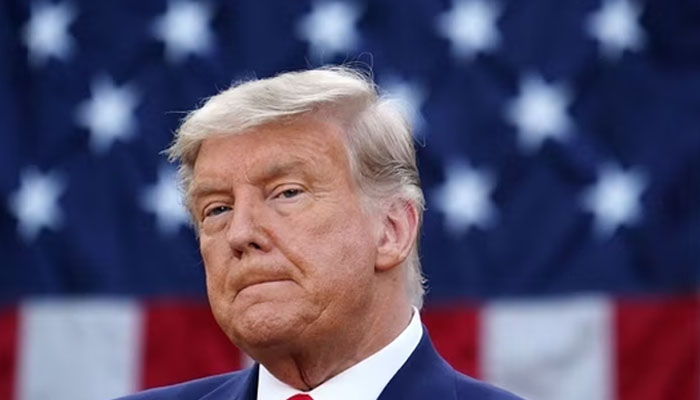 Donald Trump gestures during a gathering. — AFP/File