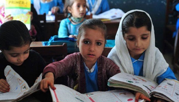 A still image of school children. — AFP/File