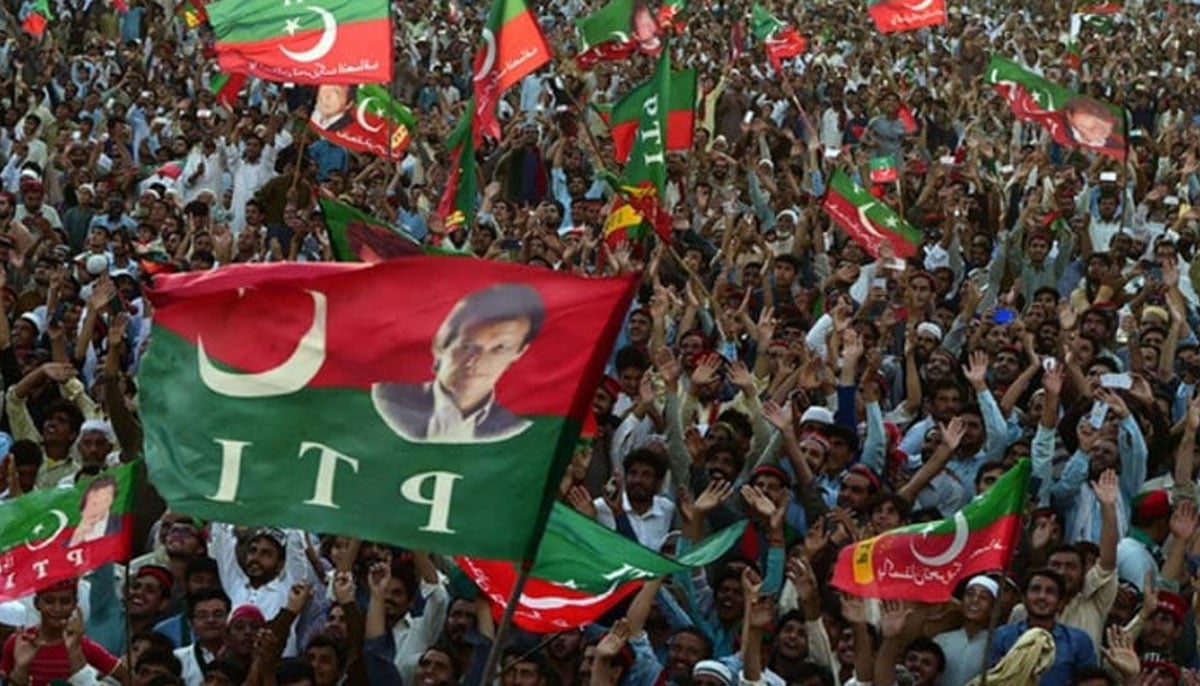 PTI supporters attend a rally in Charsadda. — AFP/File