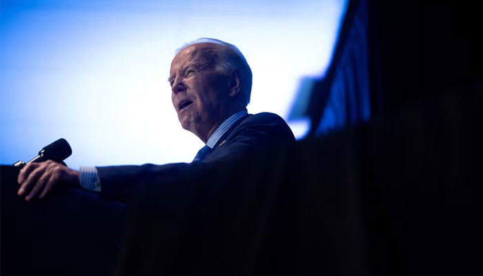 US President Joe Biden delivers remarks at South Carolina’s First in the Nation Dinner at the State Fairgrounds in Columbia, South Carolina, US, January 27, 2024. — Reuters