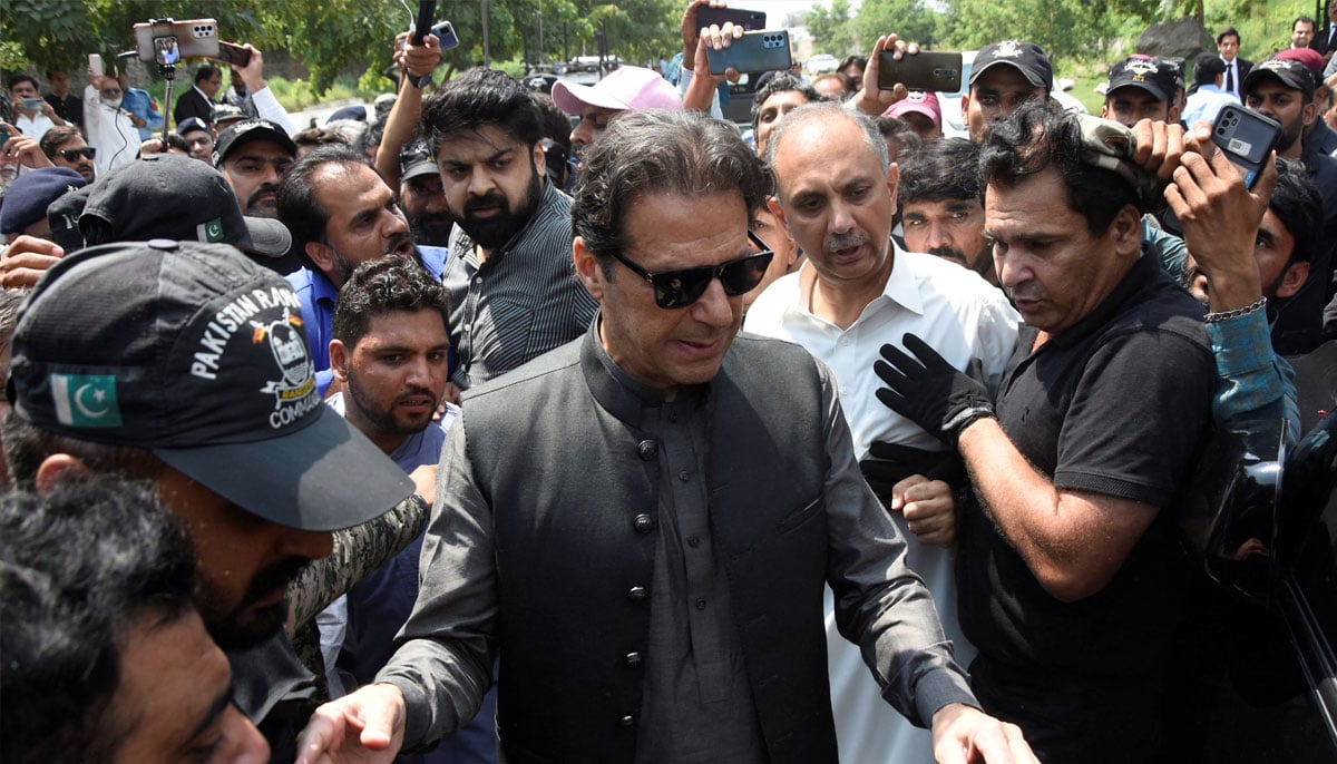 Pakistans former Prime Minister Imran Khan, who is facing terrorism charges, appears in court to extend pre-arrest bail, in Islamabad, Pakistan September 1, 2022. —Reuters