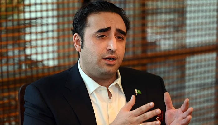 Pakistan Peoples Party (PPP) Chairman Bilawal Bhutto-Zardari speaks during an interview with AFP in Muzaffarabad, the capital of Pakistan-administered Kashmir on May 22, 2023. — AFP