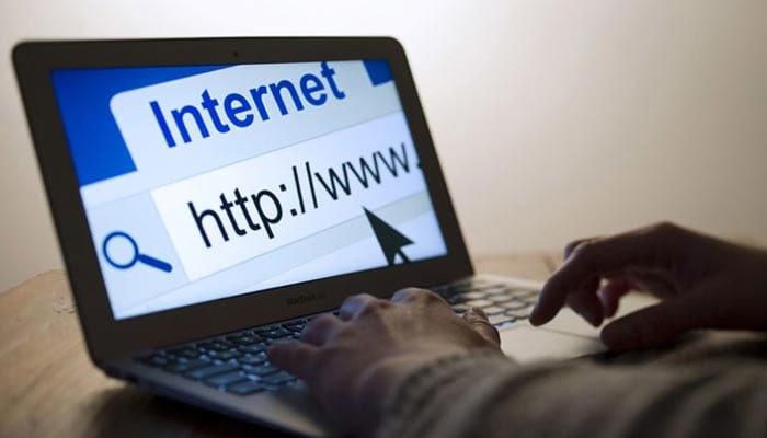 A representational image on a laptop showing internet. — AFP/File