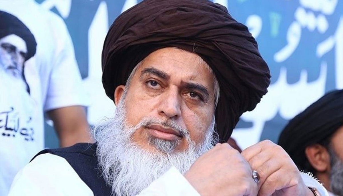 Tehreek-e-Labbaik Pakistan Pakistan (TLP) chief, Khadim Hussain Rizvi attends a rally in this undated photo. —XQaziShaheerQadri