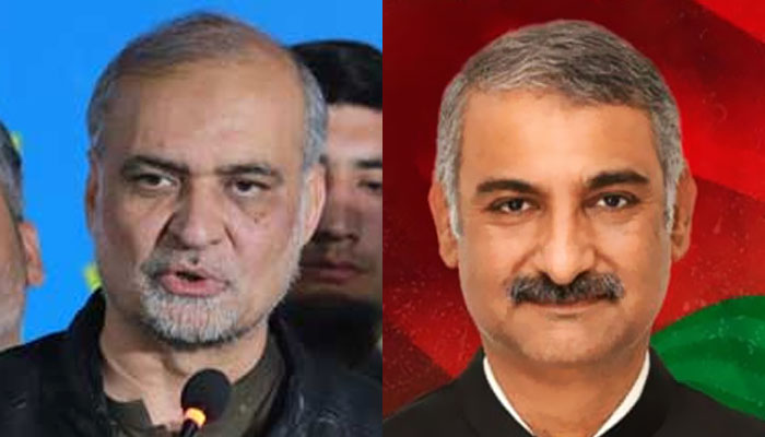 Hafiz Naeem Ur Rehman (left) And Farhan Chishti. — Facebook/GeoElectionCell