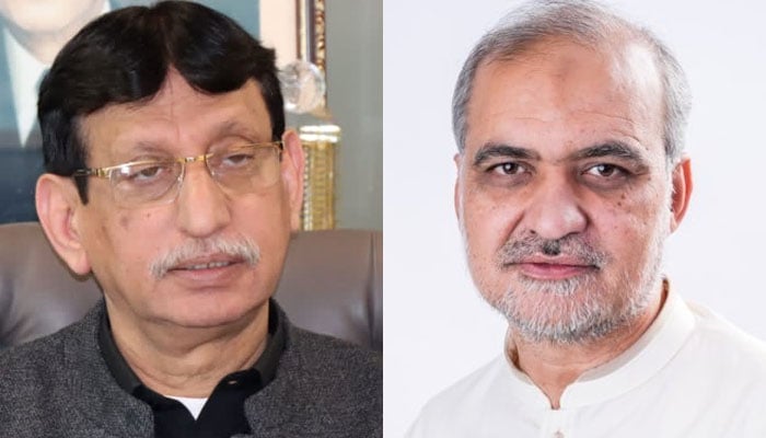 Syed Amin Ul Haq (left) and Hafiz Naeem Ur Rehman. — X