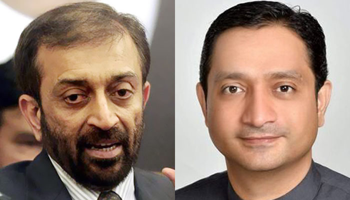 Farooq Sattar (left) and Khurram Sher Zaman. — AFP/INP