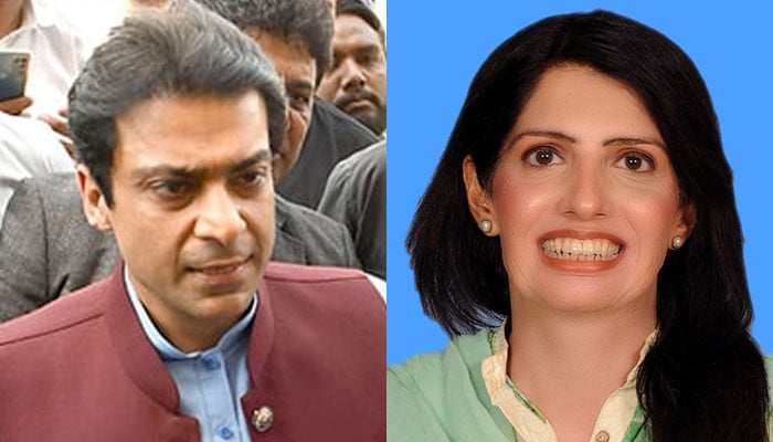 Hamza Shehbaz (left) and Aliya Hamza Malik. — Online/Geoelectioncell