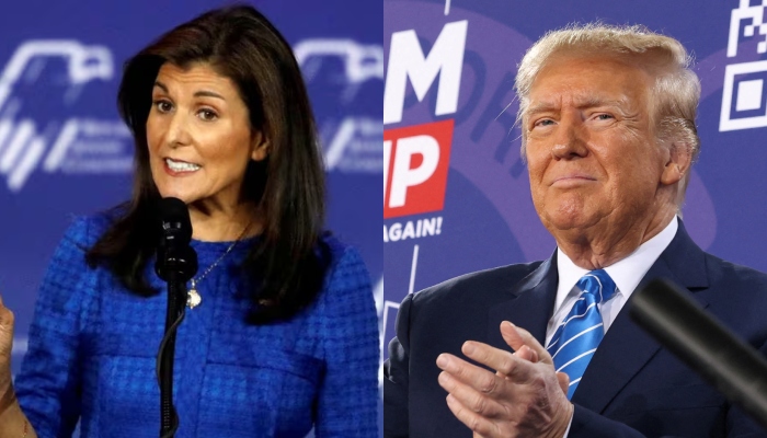 This combination of images shows Republican presidential candidate Nikki Haley and former US president Donald Trump. — Reuters/File